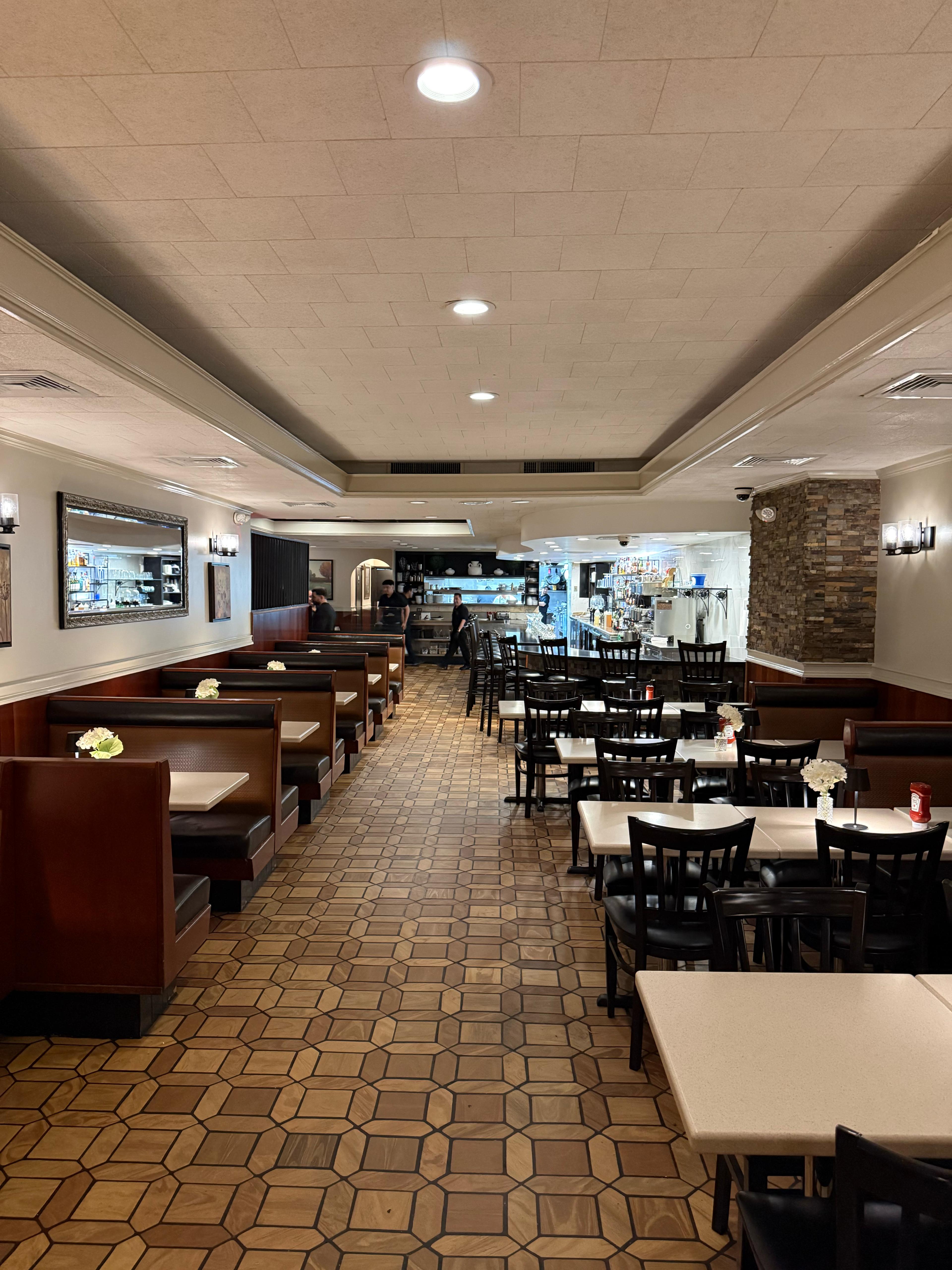 Three Guys dining room and counter on Madison Avenue.